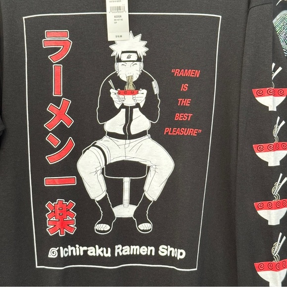 Naruto Shippuden Black Ichiraku Ramen Long Sleeve Shirt Men’s M - Picture 3 of 6